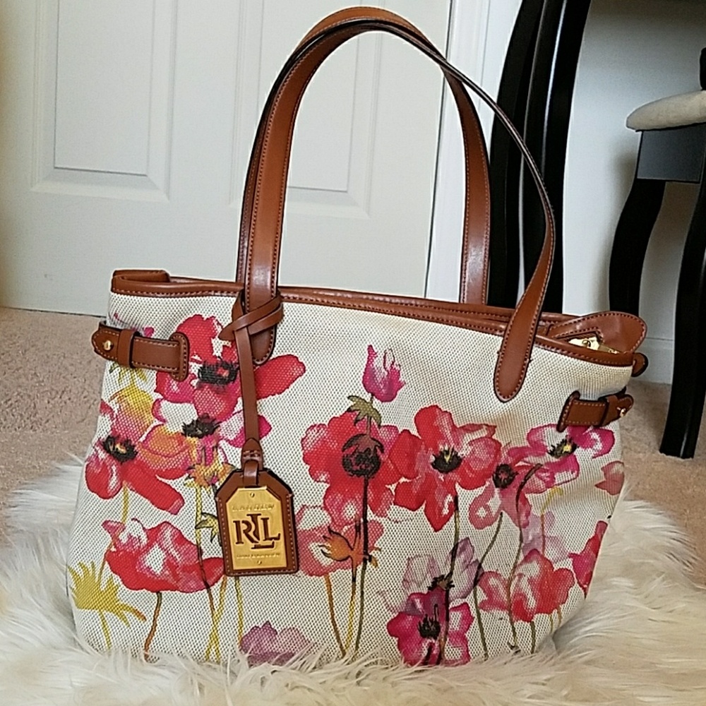 Lauren Ralph Lauren Floral Tote